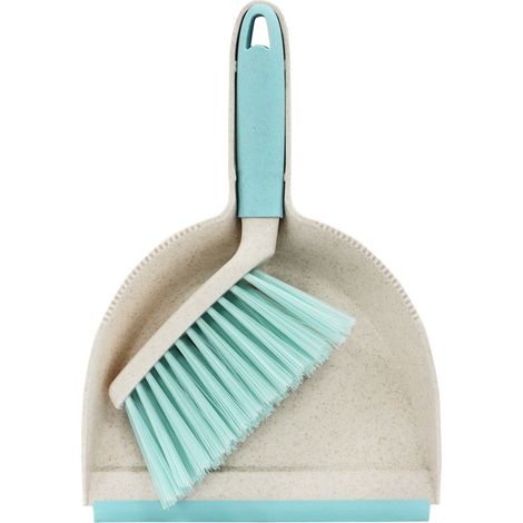 Pro Clean Anti-Bacteria Mini Dustpan and Brush Set, Blue (1/4)