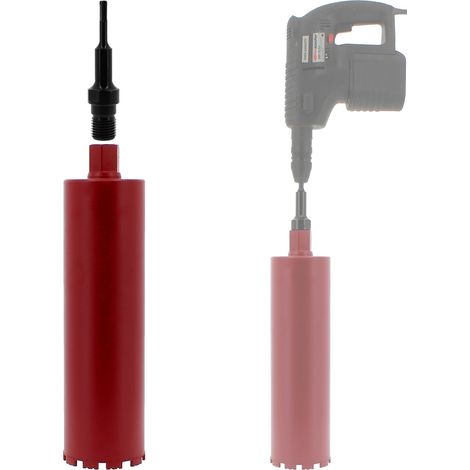 Gt Market – Couronne diamant Ø 120 mm – Adaptateur SDS-plus pour perceuse et perforateur – Forage rapide dans béton et granit (1/5)