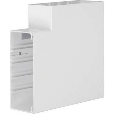 Angle plat lifea pour FB99230 h 230mm x p 100mm 4 agrafes RAL 9016 Pure - HAGER FB9923059016