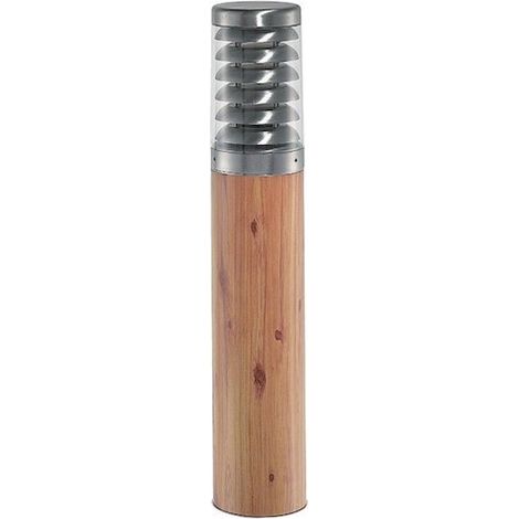 KADO Borne Ext. IP65 IK07 bois E27 100W max. Lpe non incl. haut. 75cm ARIC 1893 (1/5)