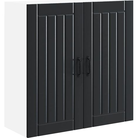 Maison Exclusive - Armario de Pared LUCCA Negro 80 x 31 x 80 cm