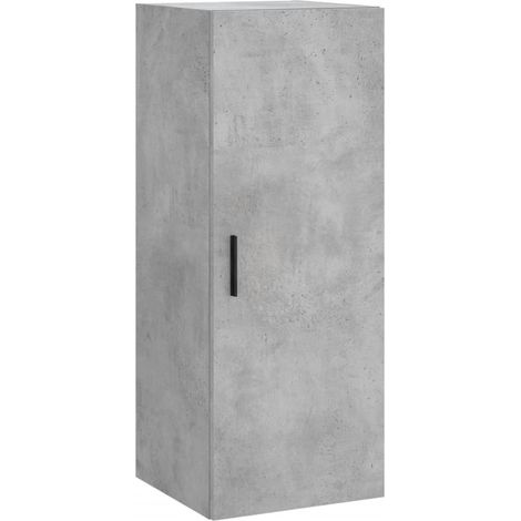 Armoire murale gris béton 34,5x34x90 cm