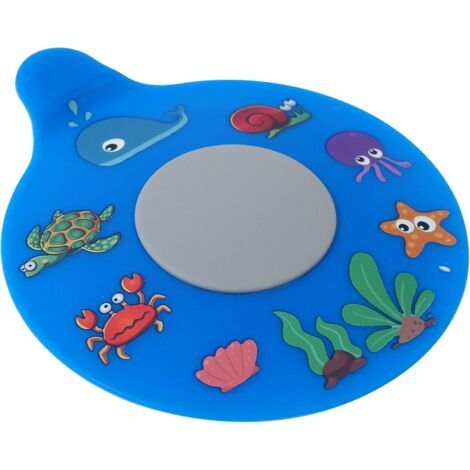 PA x Badewannen-Abflussstopfen, Silikon-Badewannen-Stopper, universelle Badewannen-Abflussabdeckung, Geschenk für Kinder und Babys (blaue Schildkröte, 5,12 Zoll) (1/4)
