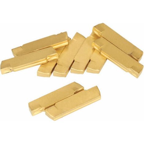 Plaquettes En Carbure De Tungstene, Pour Outil De Coupe De Rainurage De Tour Mgehr / Mgivr, 10Pcs