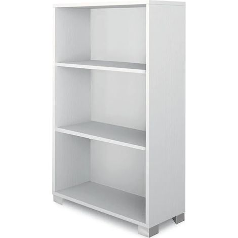 Libreria a Giorno 70L x 29P x h118 – Finitura Bianco Fiammato – Sarmog (1/3)