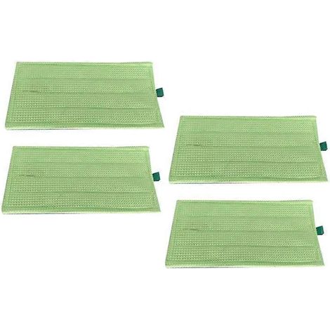 Lot de 4 lingettes de nettoyage pour aspirateur Kobold SP600 MF600 - Accessoires et pièces détachées - Lingettes lavables pour nettoyage à sec et humide (1/4)