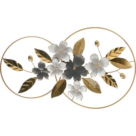 Wandobjekt Blatt DYSPROSIUM Metall 61 cm Gold