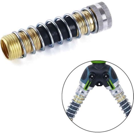 Raccord anti-nœuds pour tuyau d'arrosage Adaptateur à connexion rapide fileté 3/4 pouce Raccord anti-nœuds rotatif à 360° (1/4)