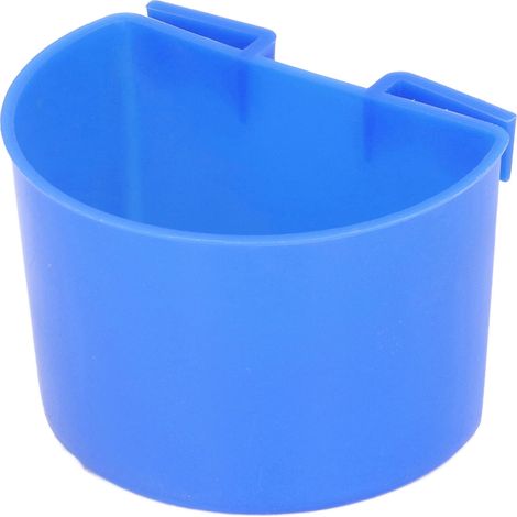 Ensemble de 20 mangeoires et abreuvoirs en plastique pour oiseaux, perroquets, cage à oiseaux, bleu, 11 x 6 cm / 4,33 x 2,36 pouces (1/5)