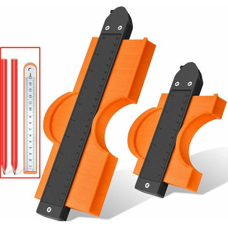 Andere Tischlerwerkzeuge, verschließbare Konturenlehre, 1 Stück, 25 cm und 12 cm, Profilduplikator für Konturen, Heimwerkerwerkzeuge für Fliesen oder Bodenbeläge, Renovierungslehre, Duplizierung für M (1/3)