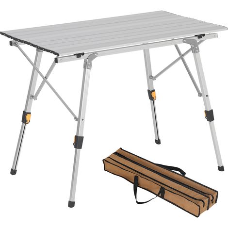 WOLTU Tavolo da Campeggio Picnic Giardino Pieghevole Portatile Altezza Regolabile (1/9)