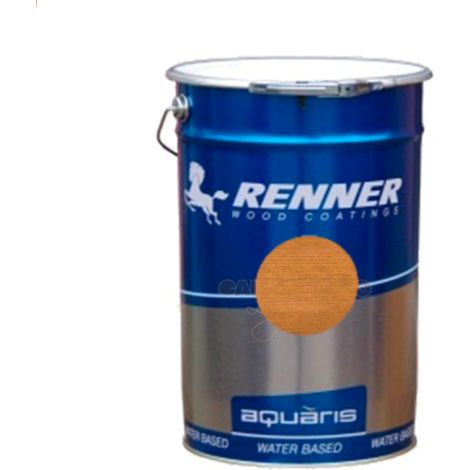 Renner - Impregnante all&aposacqua aquaris per conifere da 5 kg YM-M040- / T28 - teak