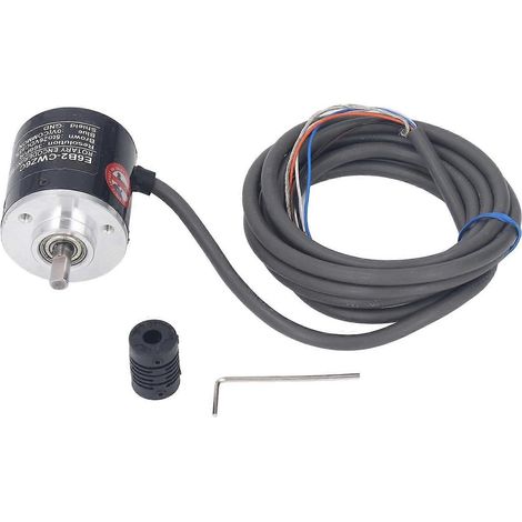 Drehgeber-Kit, hochpräzise, 2-phasig, 360P/R, 5–24 V DC Weitbereichsnetzteil