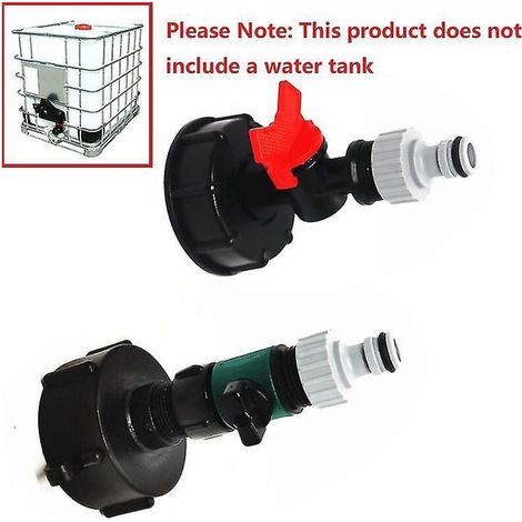 Accessoires pour réservoir d'eau IBC S60x6 de 1000 l, raccord de tuyau d'eau pour fût d'une tonne (sans réservoir d'eau) -