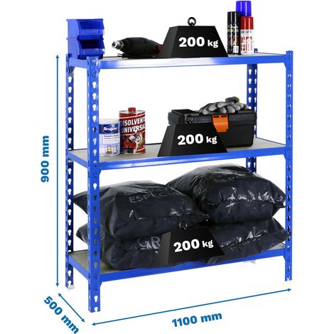 Simonrack Moderne Regale blau und Holz 3 Regale