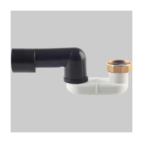 SIFONE RIBASSATO ORIENTABILE PER PIATTO DOCCIA GHIERA OTTONE 1"1/2 x 40/50