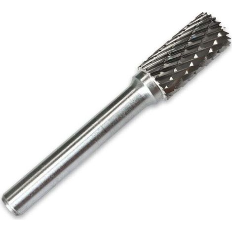 Fraise lime carbure de tungstene cylindrique bout coupant (1/4)