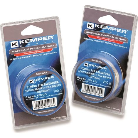 Stagno per Saldatura in Filo con Anima Dissodante Kemper 100 Gr