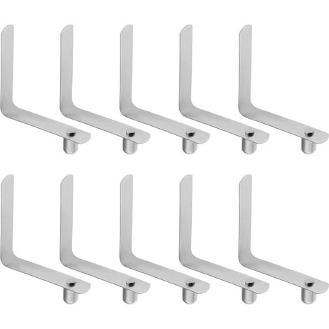 10pcs Clips de Poteau de Tente Pinces à Ressort de Pagaie de Kayak en Acier Inoxydable Pinces à Ressort de Bouton Poussoir de Poteau de Tente de 6mm pour Pagaies de Canoë-Kayak (1/5)
