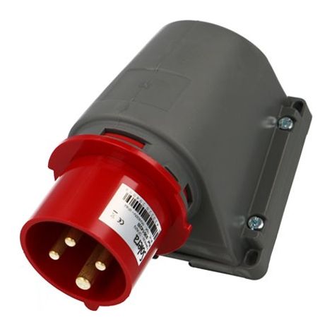 Solera – Socle mâle CEE triphasé 4 x 16A – Tension 400V – Indice de protection IP44 – Boîtier étanche pour chantiers humides