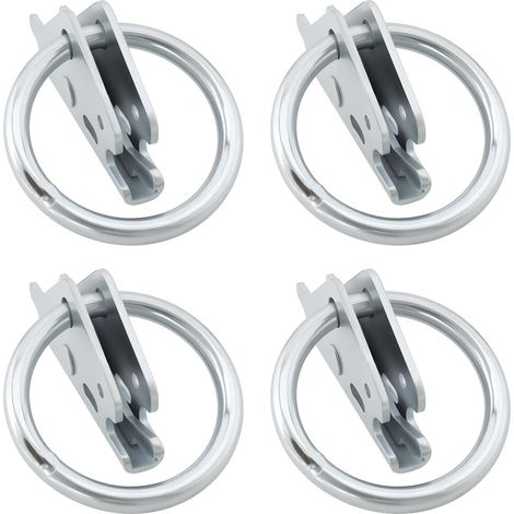 Lot de 4 ancrages d'arrimage pour remorque Anneaux d'arrimage Robustes pour camions fourgonnettes remorques et cargaisons (1/5)