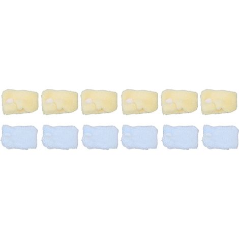 12 rouleaux à friser sans chaleur en polaire corail, bleu et jaune, outils de coiffure sans dommage pour dormir la nuit (1/5)