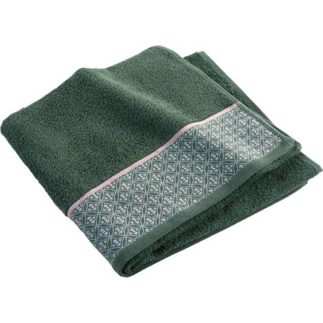Drap de Douche Jacquard "Belina" 70x130cm Kaki (1/5)