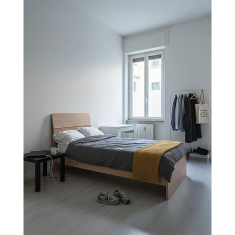 Letto Comby con fascioni e pediera - Letto una piazza e mezzo 127 x 197 - Struttura virginia - Rete e materasso esclusi (1/5)