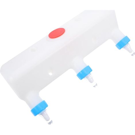 Dispositif D'alimentation pour Agneaux et Veaux 3l en Plastique Blanc Tétines Multiples, Améliore L'efficacité de L'alimentation et Réduit le Travail Manuel en Élevage (1/5)