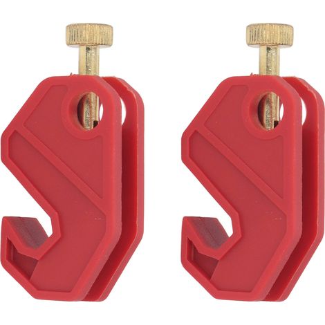 Dispositif verrouillage disjoncteur 2 pièces sécurité isolé Nylon universel simple (1/5)