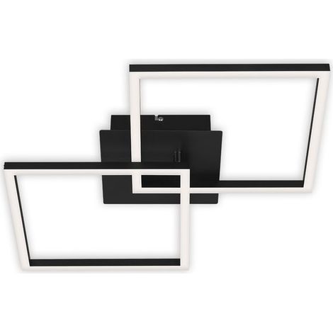 LED Deckenleuchte Dimmbar drehbar 24W schwarz Metall-Kunststoff Briloner