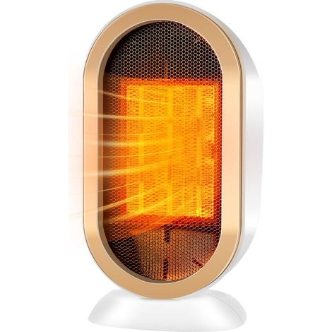 Chauffage d'appoint, Radiateur Soufflant Salle de Bain Mini Radiateur Electrique 800W/1200W Protection Contre Surchauffe & Anti-Basculement pour la Salle de Bain, la Maison, le Salon, le Bureau (1/3)
