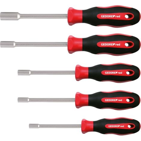 Gedore RED R38502005 juego de llaves de vaso plateado 5 piezas