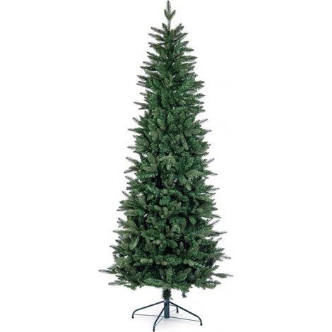 Albero di Natale slim "Logan" con apertura facilitata ad ombrello, aghi di altissima qualità -240 cm (1/5)