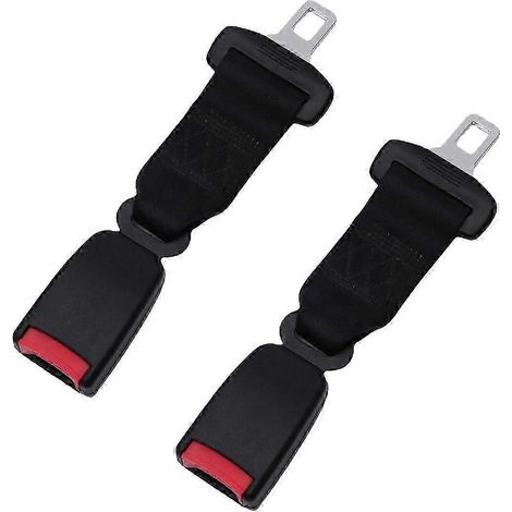 Lot de 2 rallonges de ceinture de sécurité universelles pour voiture, réglables, 23 cm, grises, STOL 2 (1/5)