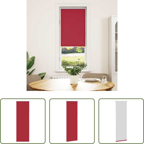 vidaXL Raumtemperatur - Verdunkelungsrollo Rot 50x175 cm Stoffbreite 45,7 cm Polyester (1/5)