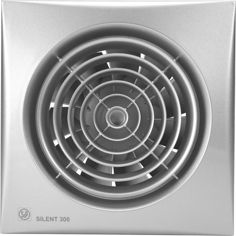 Aérateur, 280 m3/h, façade silver, tempo réglable de 1 à 30 mn, D 150 mm S&P (UNELVENT) 400012