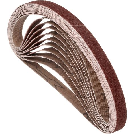 20 Pcs Bandes Abrasives 13mm x 305mm 100 Grain Papier Abrasif (1/5)