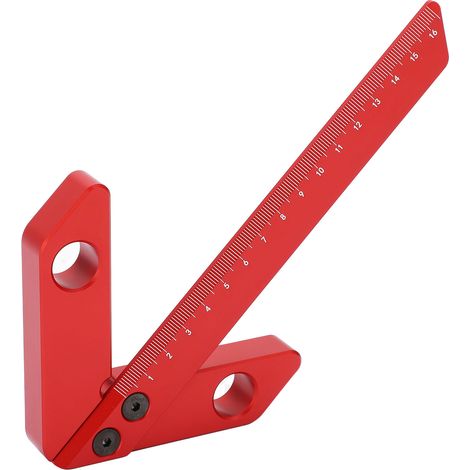 Équerre de Mesure 45/90° avec Guide de Lignes pour Menuiserie et Bricolage YX‑2 (1/5)