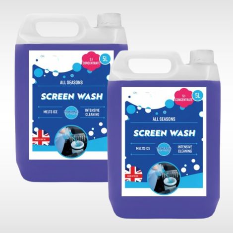 10L Screenwash Concentrate All Season Windscreen Washer Fluid Antifreeze -5°C Car Screenwash for Cars Vans  Vehicles
