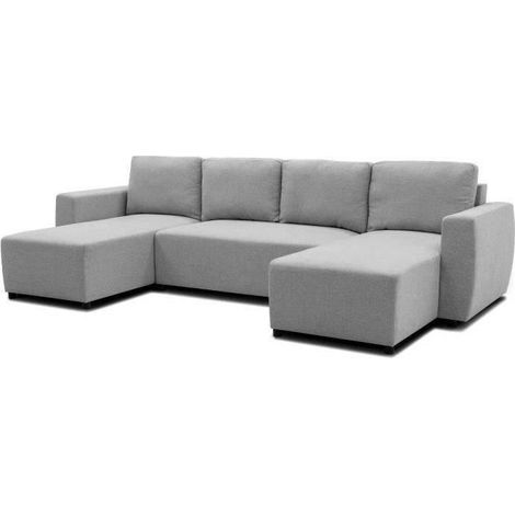 Casapy Elegantes Panoramisches Sofa Grau 297 cm