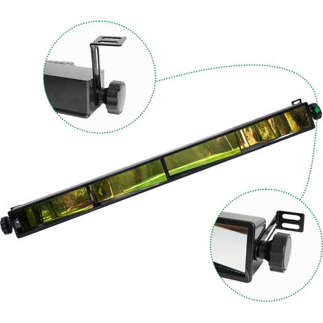 Vierfach klappbarer Rückspiegel für Golfcarts, kompatibel mit Club Car, Ezgo, Yamaha und anderen Weitwinkelmodellen. (1/4)