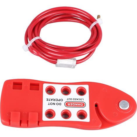 Câble de sûreté réglable en acier inoxydable pour vanne industrielle (1/5)