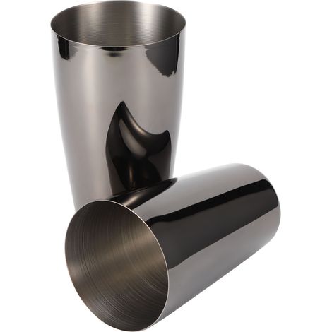 Cocktailshaker-Set aus Edelstahl 304, Wein- und Getränkemixer, Party-Bar-Zubehör, Schwarz, 800/600 ml (1/5)