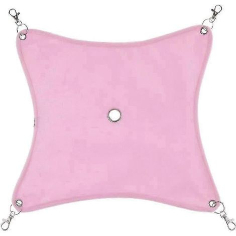 Petit hamac suspendu pour cage à hamsters, nid pour oiseaux, hamsters et souris-Pink-M