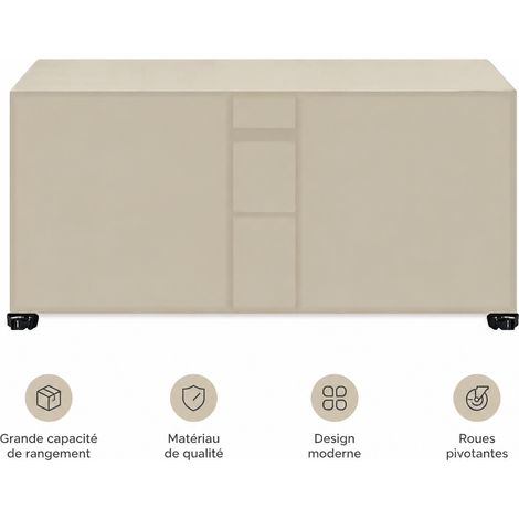 Housse de protection pour mobilier de jardin Oxford 420D beige 160 × 160 × 80 cm beige 160 80cm 35 × 25 × 5 cm 1,17 kg – Livraison gratuite