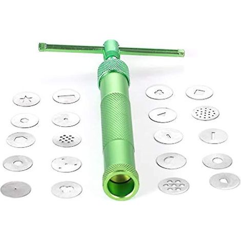 Ensemble d'outils de décoration pour gâteaux, fondant et biscuits, comprenant 20 embouts pour extrudeuse à pâte à sucre (1/5)