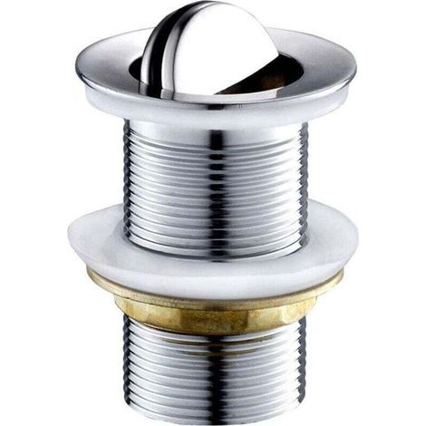 Drain Plug, Rotating Basin Plug, Swivel Chrome Copper Drain Plug for Washbasin, Basin, Sink Drain Valve (1/4)