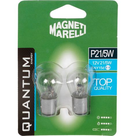 Magneti Marelli P21/5W coppia lampadine auto biluce 12V 21/5W attacco BAY15d (1/3)
