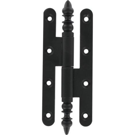 Paumelle standard pour menuiserie bois rustique N1/3 - Hauteur totale : 140 mm - Largeur totale : 60 mm - Sens : droite - BROS (1/4)